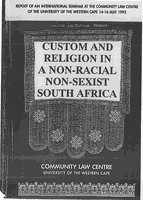 Custom and Religion in a Non-racial Non-sexist South Africa