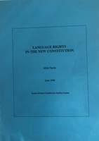 Language Rights in the New Constitution