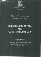 Religion, Education and Constitutional Law