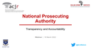 Presentation: Accountability and Transparency of the NPA | by Jean Redpath