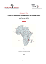 Annexure Two: COVID-19 restrictions and the impact on criminal justice and human rights | Malawi