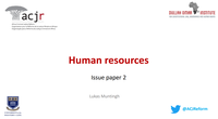 Presentation: NPA - Human Resources | by Lukas Muntingh