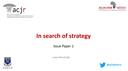 Presentation: NPA - In search of strategy | By Lukas Muntingh