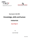 NPA Issue Paper 2: Knowledge, skills and human resources | by Lukas Muntingh