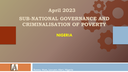 Presentation: Sub-National Governance and Criminalisation of Poverty – Nigeria: Rommy Mom (Lawyers Alert)