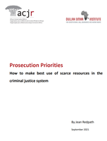 RESEARCH REPORT: Prosecution Priorities | Dr. Jean Redpath