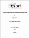 A Review of Civilian Oversight over Correctional Services in the Last Decade (Research Paper No. 4)