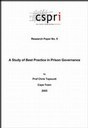 A study of best practice in prison governance (Research Paper No. 9)