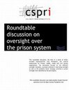 Roundtable discussion on oversight over the prison system