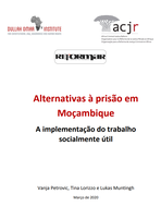 Alternativas à prisão em Moçambique:  A implementação do trabalho  socialmente útil