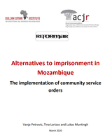 Alternatives to imprisonment in Mozambique: The implementation of community service orders