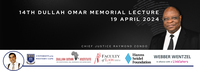 14th Dullah Omar Memorial Lecture with Chief Justice Raymond Zondo [19 April 2024]