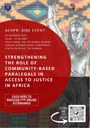 ACHPR - Side event: Strengthening the role of community-based paralegals in access to justice in Africa [24 October 2025]