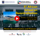 Livestream: Opening Day of the 5th African School on Decentralisation [13 October 2025]
