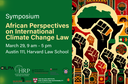 Symposium: African Perspectives on International Climate Change Law [29 March 2024]