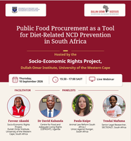 Webinar: Public Food Procurement for NCD Prevention [10 September 2026]