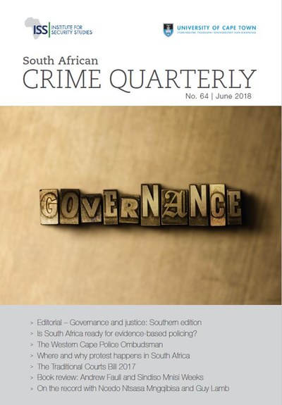 Journal article: Modest beginnings, high hopes: The Western Cape Police Ombudsman