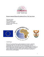 Intergovernmental Dispute Resolution in Focus: The Cape Storm