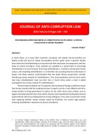 Journal Article: ‘Encouraging whistle-blowers of corruption in South Africa: A critical evaluation of money rewards’