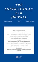 Journal Article: ‘Minister of Water and Sanitation v Msukaligwa Local Municipality: Is financial incapacity a valid excuse?’