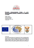 Provincial intergovernmental forums: A post– Intergovernmental Relations Framework Act compliance assessment