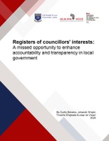 Registers of councillors' interests: A missed opportunity to enhance accountability and transparency in local government
