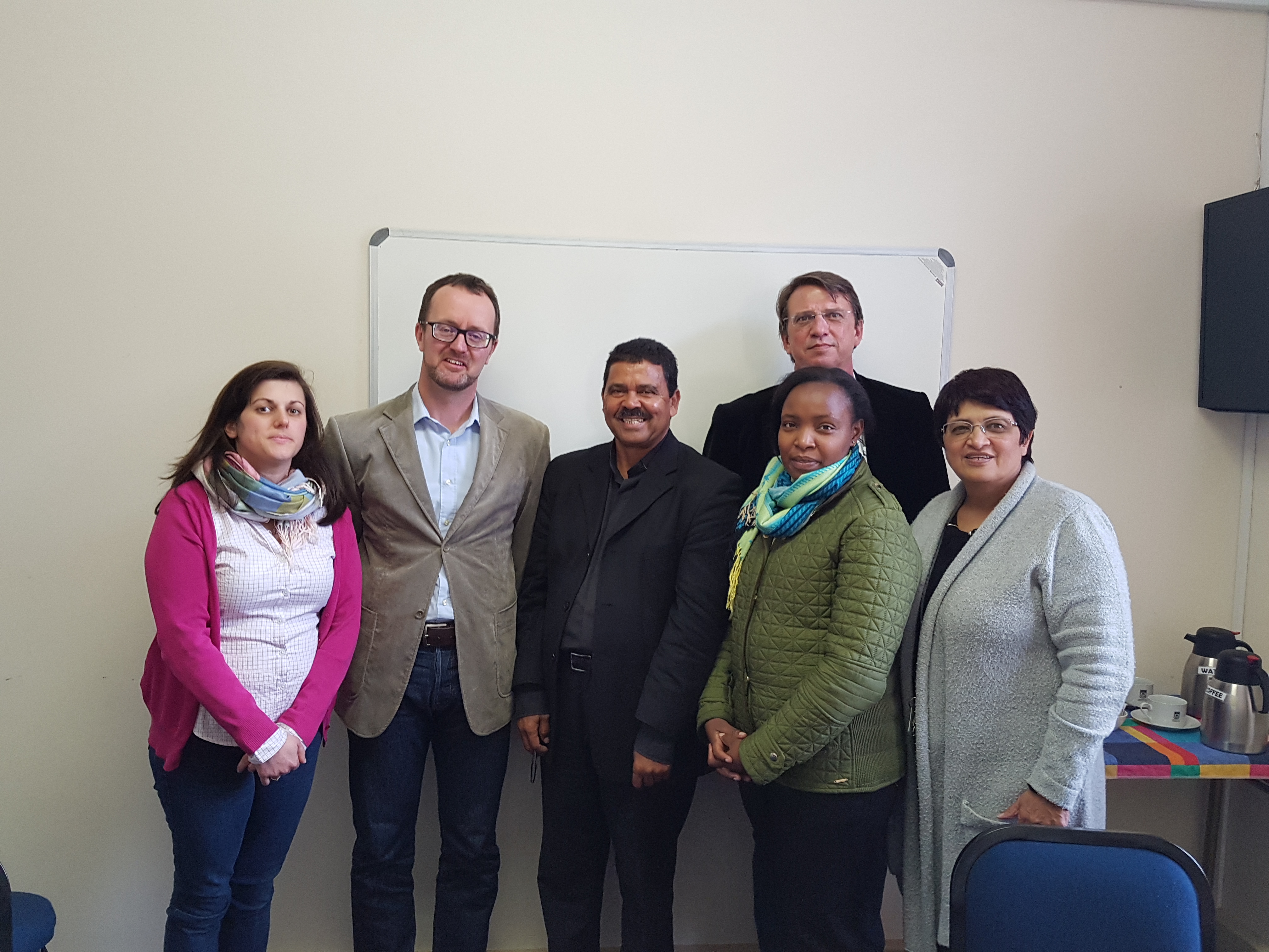 Ms Gwennaelle Dereymaeker, Prof Jaap de Visser, Commissioner Chris Nissen, Prof Lukas Muntingh, Ms Gladys Mirugi Mukundi & Ms Virginia Brookes