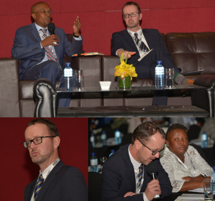 Cllr Parks Tau & Prof De Visser discussing the role of speakers