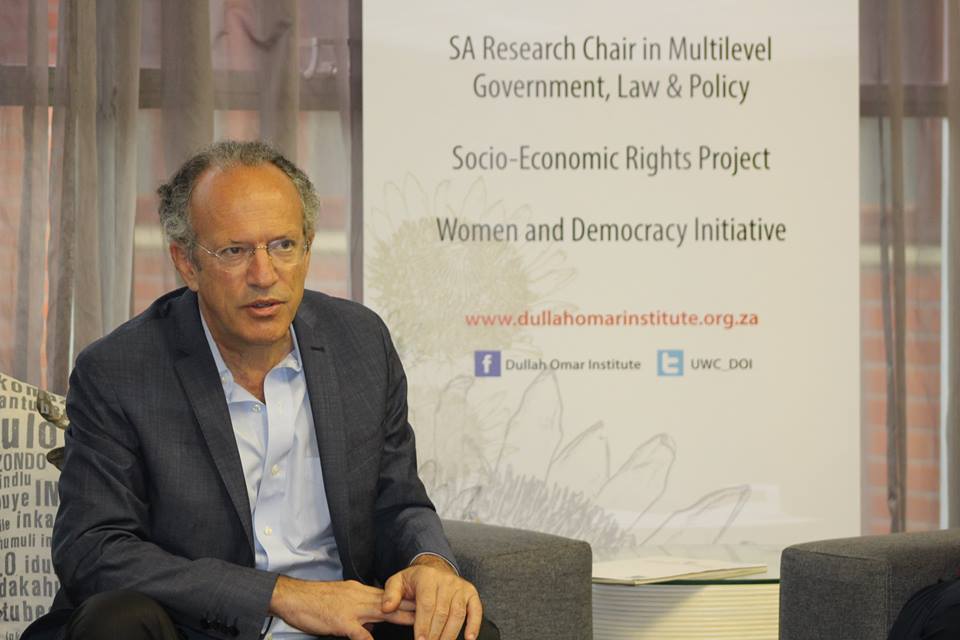 President of Open Society Foundation, Chris Stone during his visit to the Dullah Omar Institute