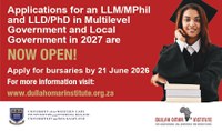 Applications are now open: LL.M/M.Phil and LLD/PhD in Multilevel Government & Local Government