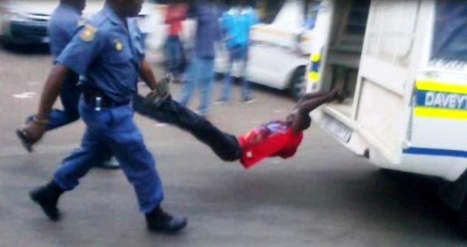 A video still captured from the incident