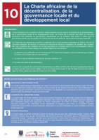 FICHE D'INFORMATION N°10 : La Charte africaine sur la décentralisation, la gouvernance locale et le développement local