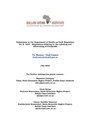 DOI's Submission on Draft Regulations Relating to the Labelling and Advertising of Foodstuffs made under the Foodstuffs, Cosmetics and Disinfectant Act No. 54 of 1972