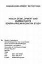 Human Rights and Human Development: South African Country Study